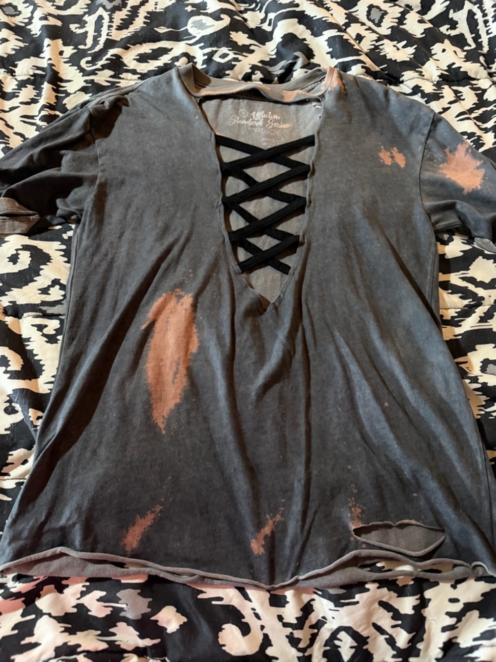 Distressed tee